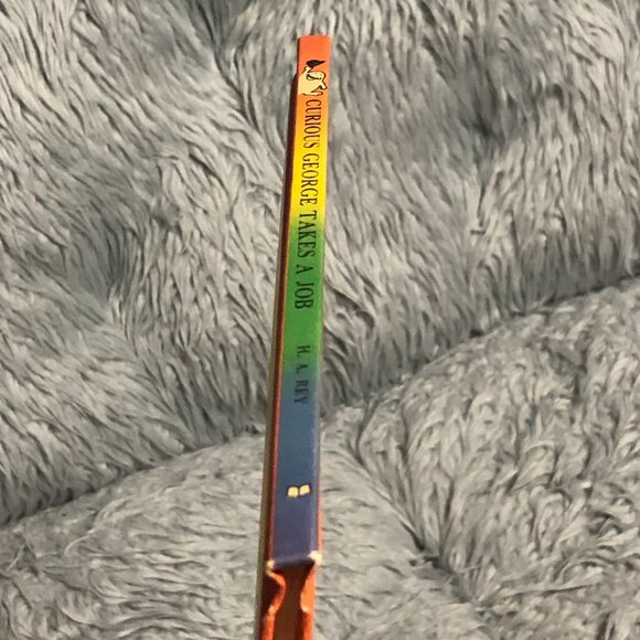 Vintage Curious George Takes a Job by H. A. Rey 1975 Edition - Picture 3 of 5